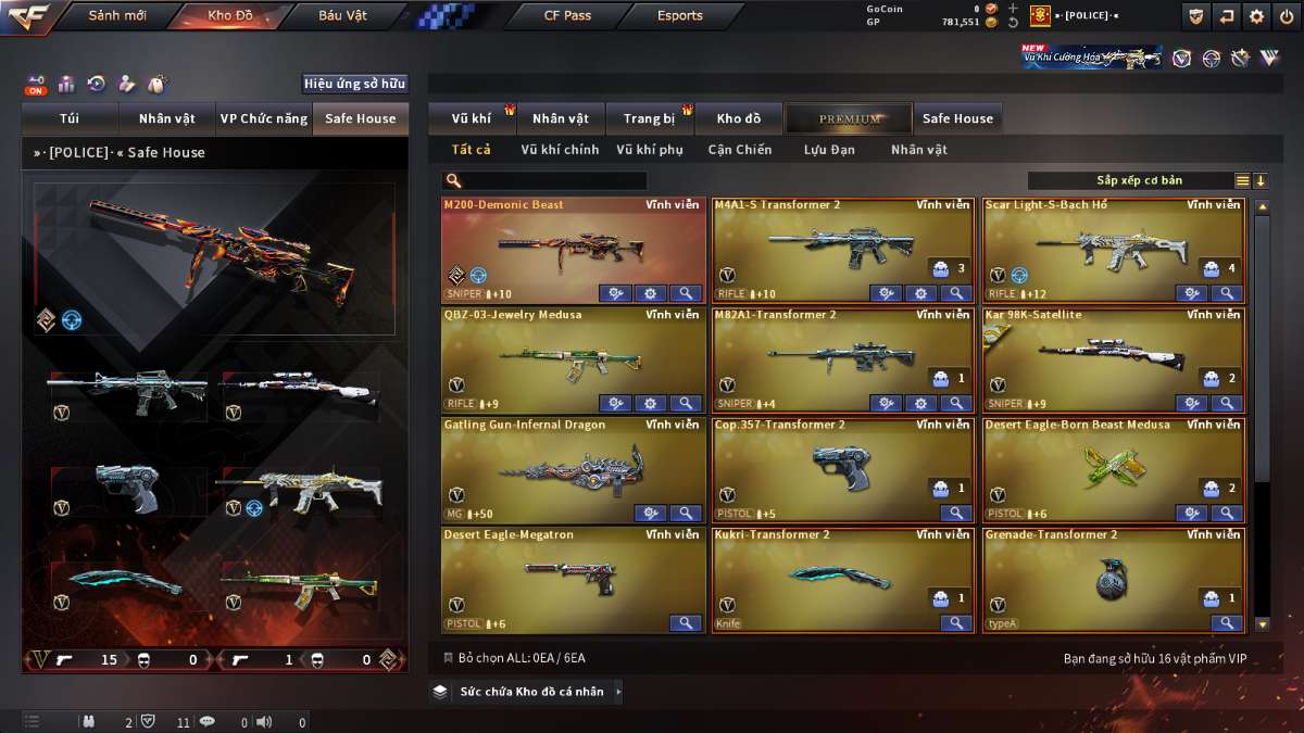 shop acc cf uy tin gia re